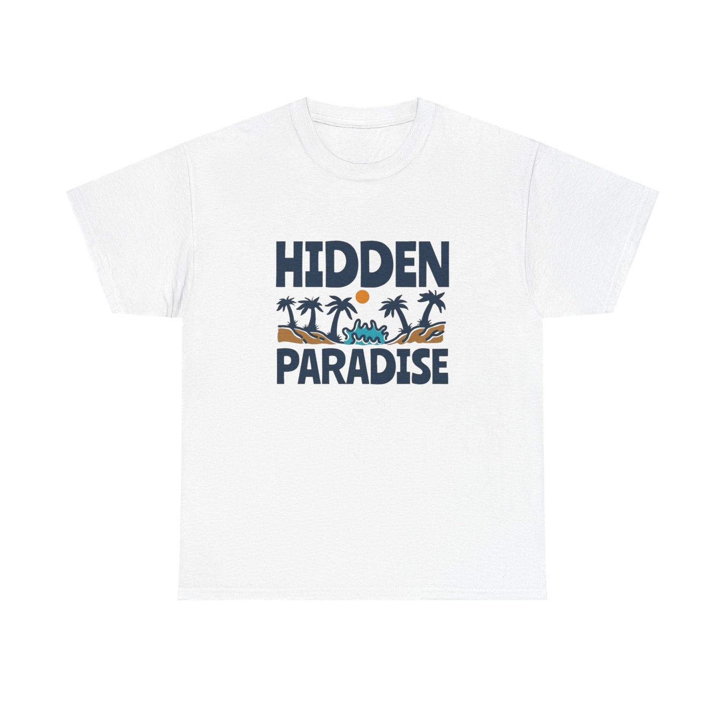 Hidden Paradise Graphic T Shirt NEW Adult Unisex Heavy Cotton Tee