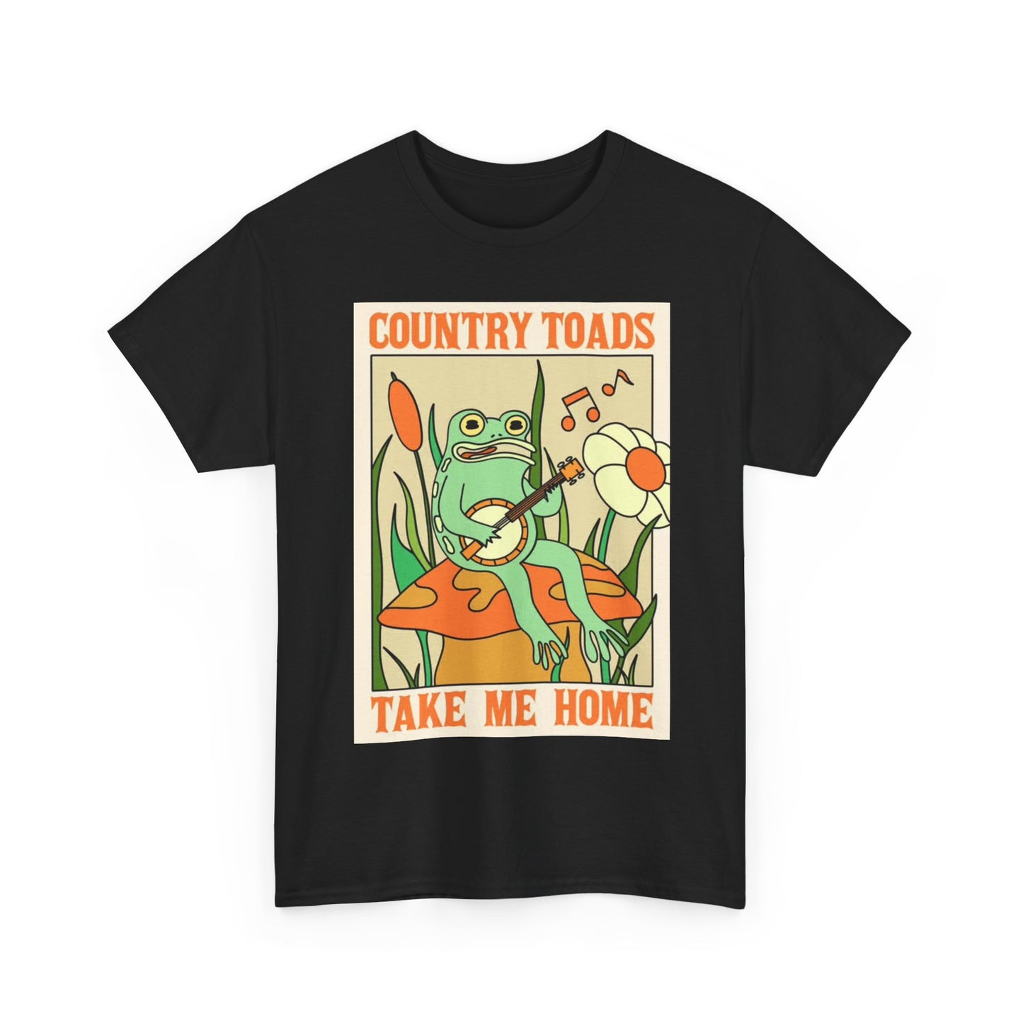 John Denver Tshirt Vintage Country Toads Funny Gift Retro Art Heavy Cotton Tee