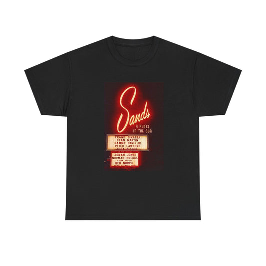 Frank Sinatra Tshirt The Sands Hotel Casino Vegas Rat pack Unisex Heavy Cotton