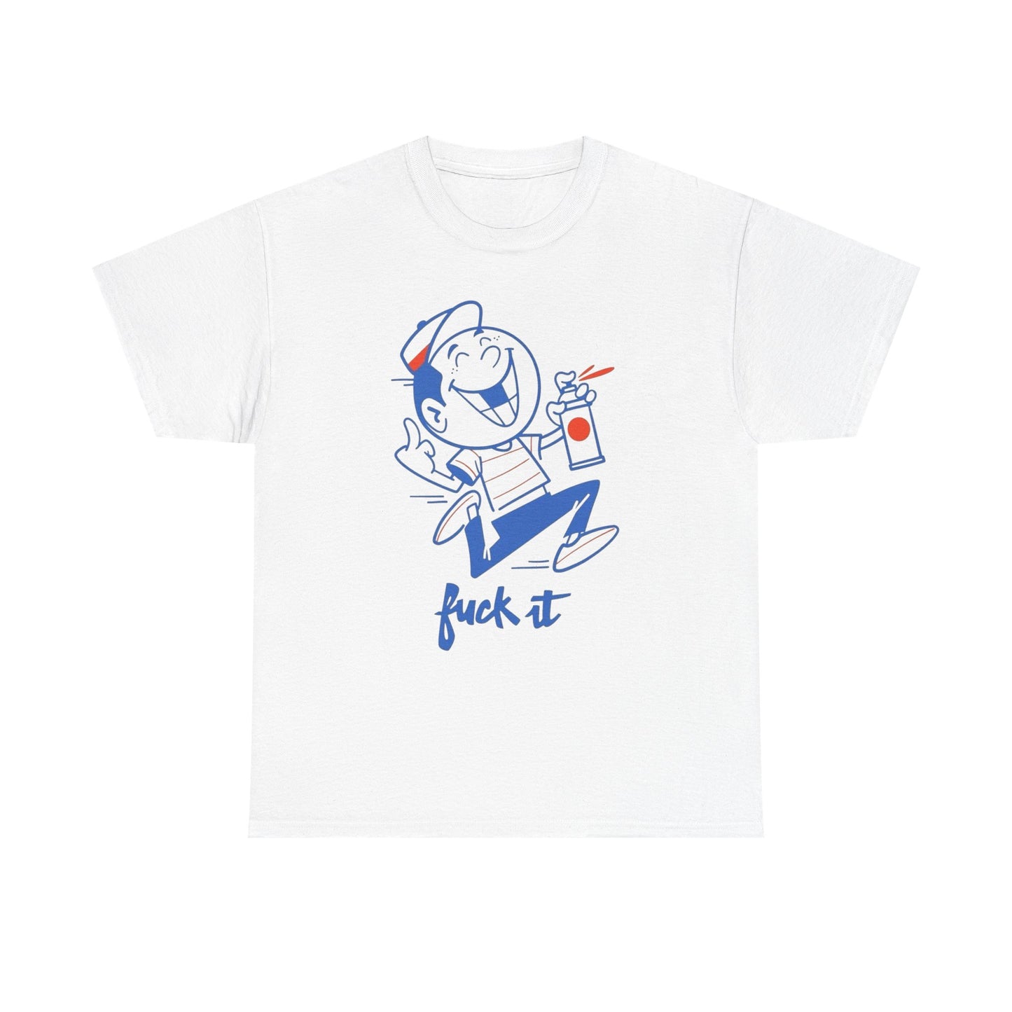 F It Funny Cartoon Art Graffiti Graphic T Shirt NEW Adult Unisex Heavy Cotton