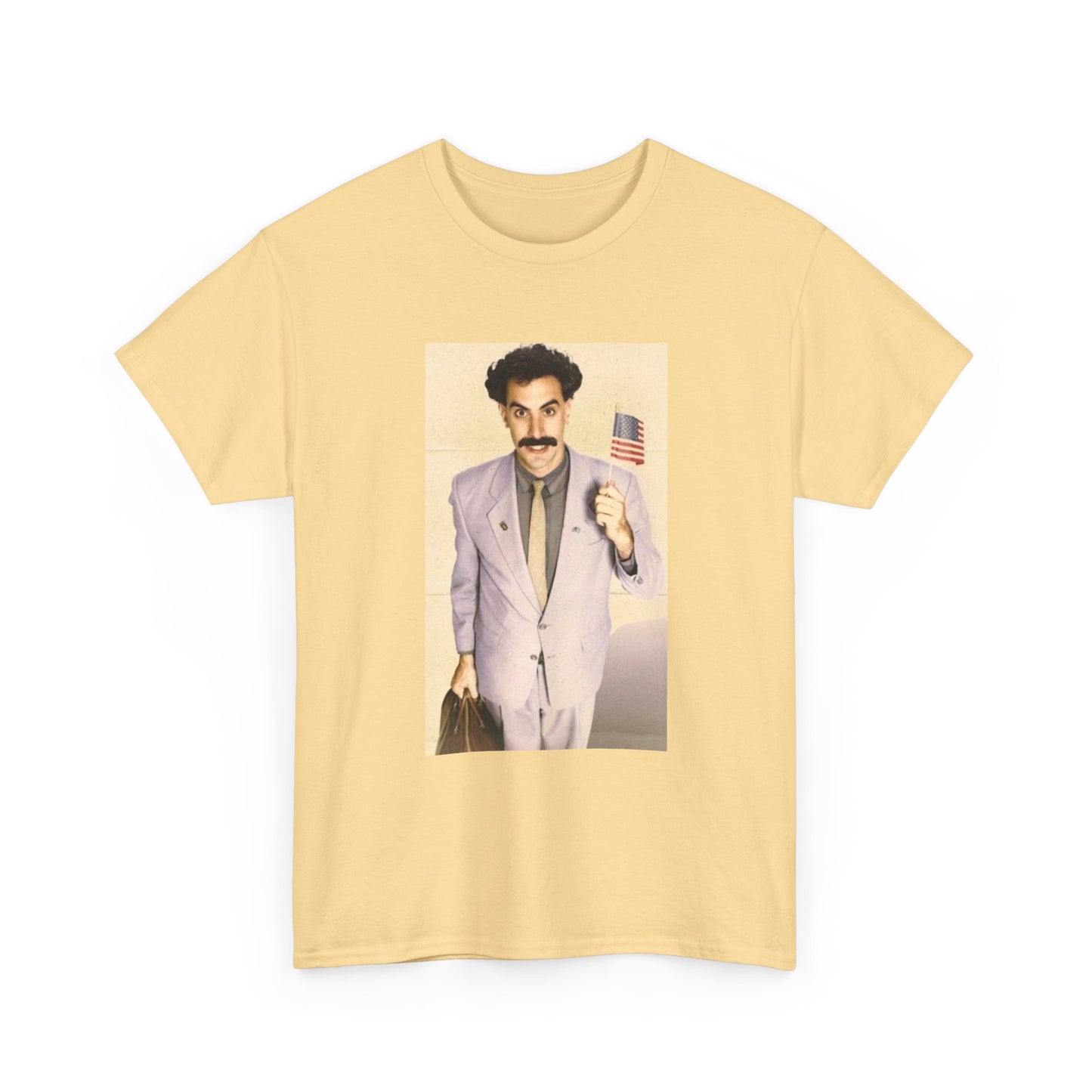 Borat Comes to America Tshirt Funny Comedy Movie Unisex Heavy Cotton Tee