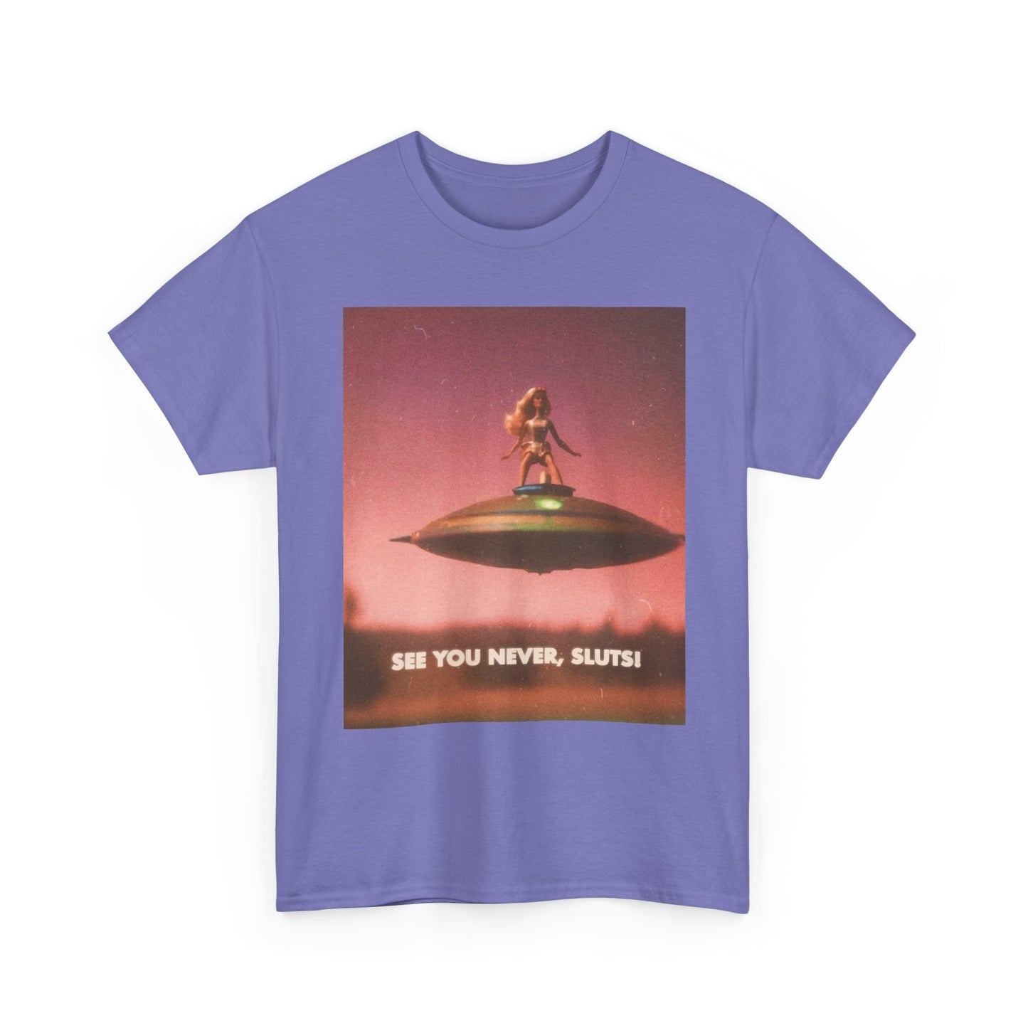See You Never Sluts Funny Doll Graphic T Shirt NEW Adult Tee
