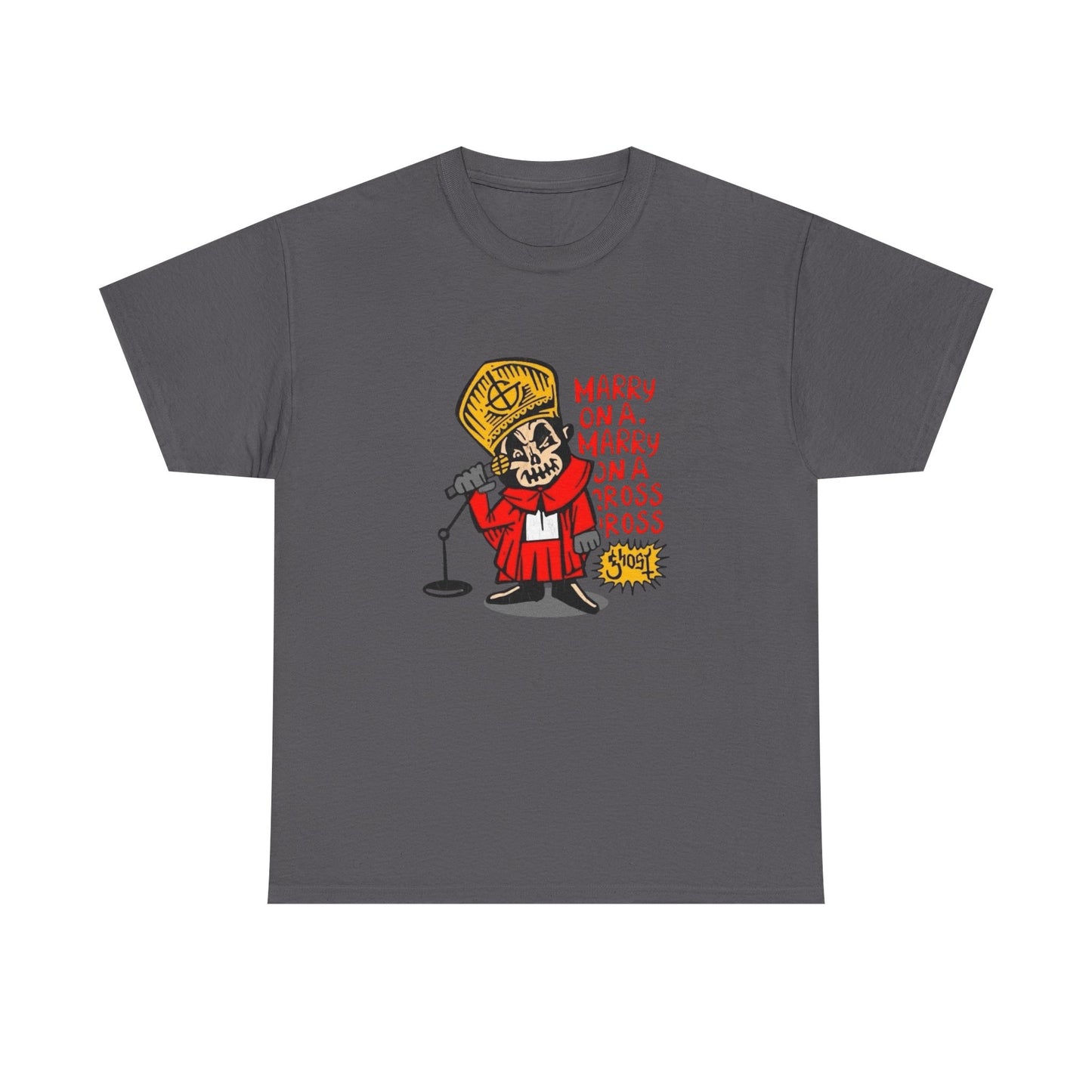 Papa Ghost Retro Graphic T Shirt Unisex Heavy Cotton Tee