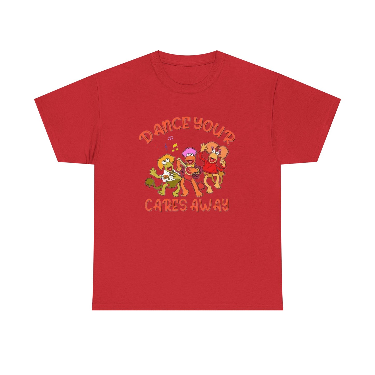 Dance Your Cares Away Fraggle Rock Graphic T Shirt NEW ADULT Tee