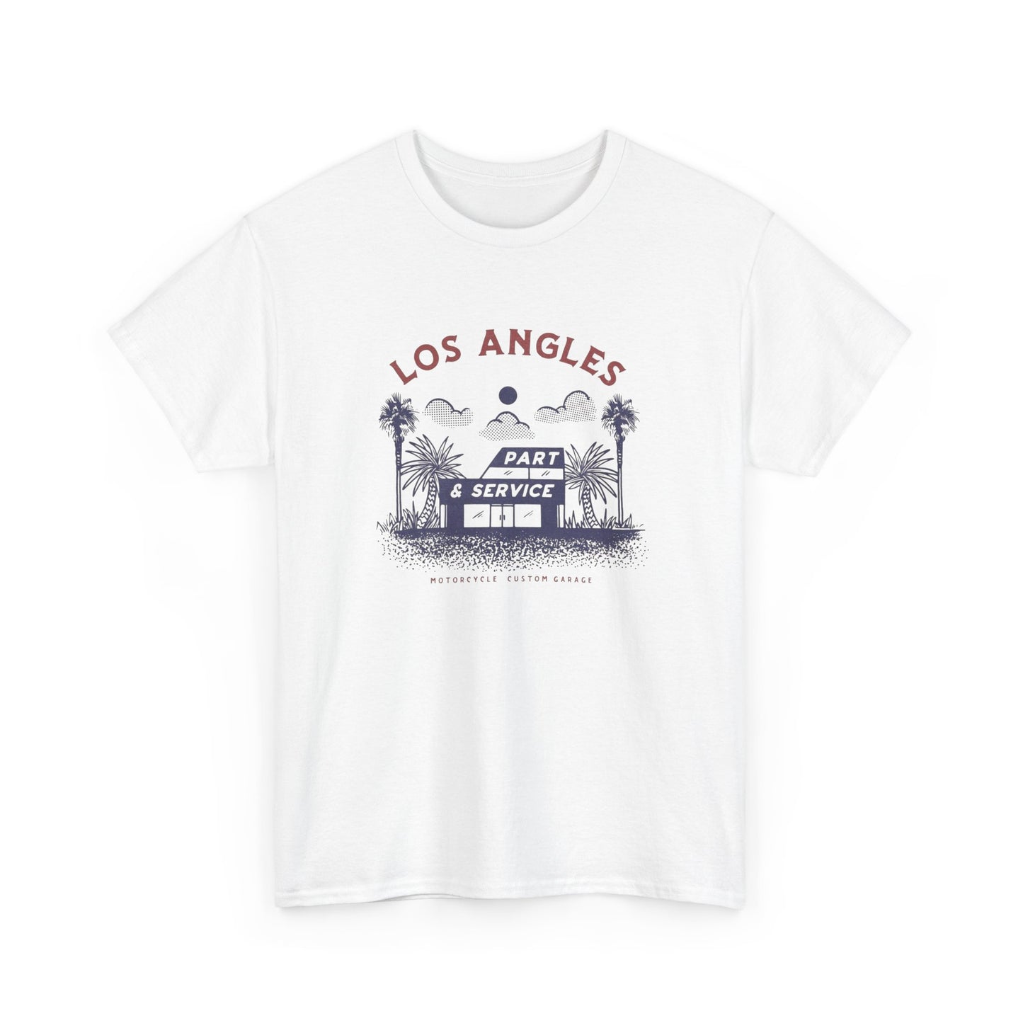 Los Angeles Motorcycle Shop Graphic T Shirt ADULT NEW