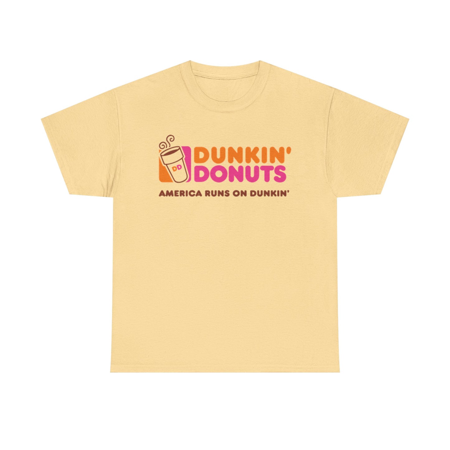 Dunkin’ Donuts T-shirt vintage Boston coffee gift retro Unisex Heavy Cotton Tee
