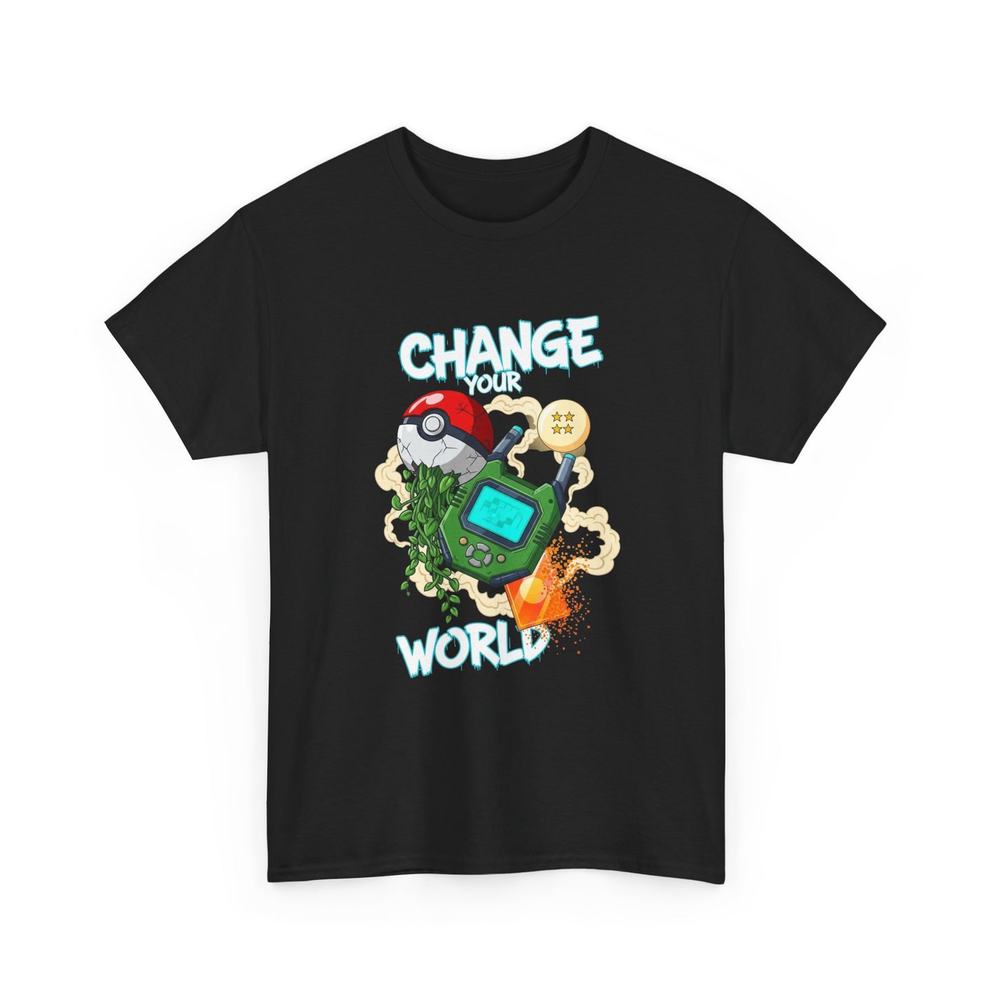 Change Your World Gaming Graphic T Shirt NEW ADULT TEE VINTAGE