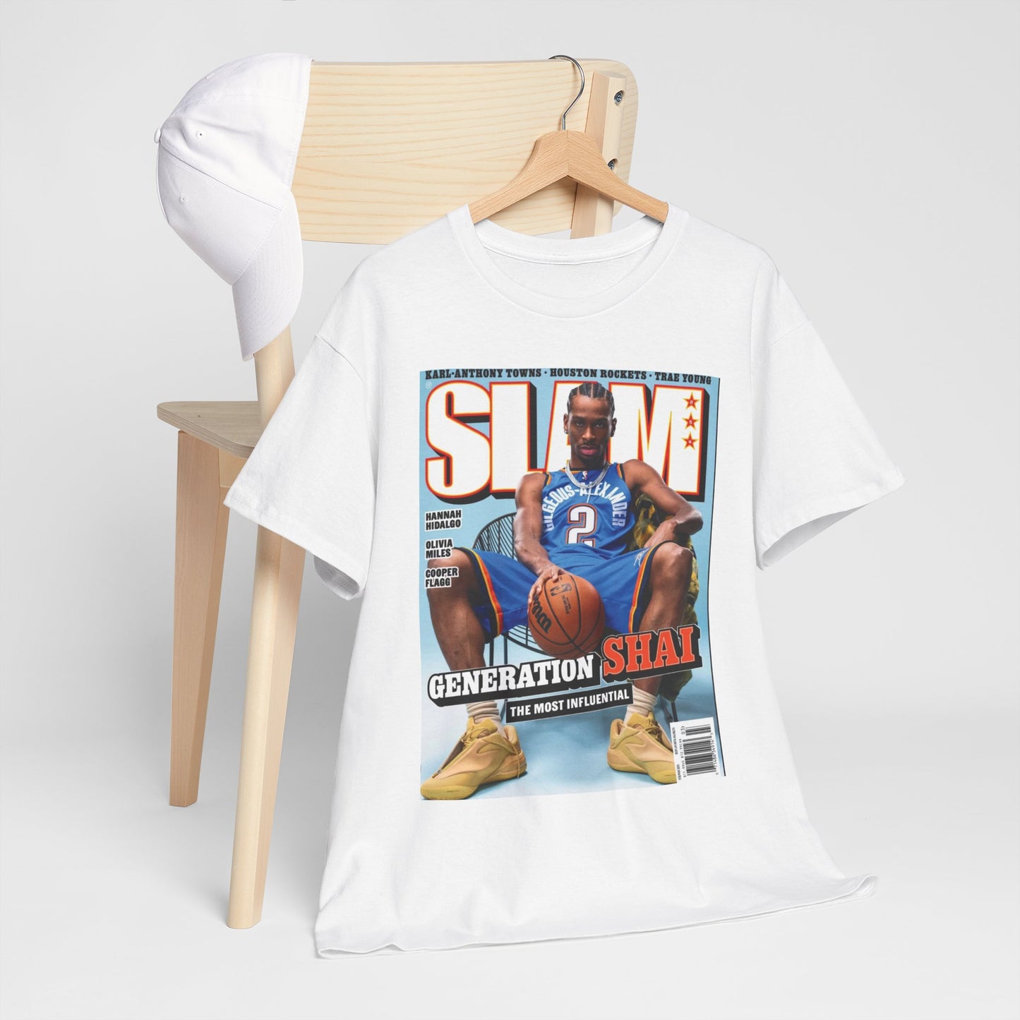 Shai Gilgeous Alexander Graphic T Shirt OKC Basketball Retro Unisex Heavy Cotton