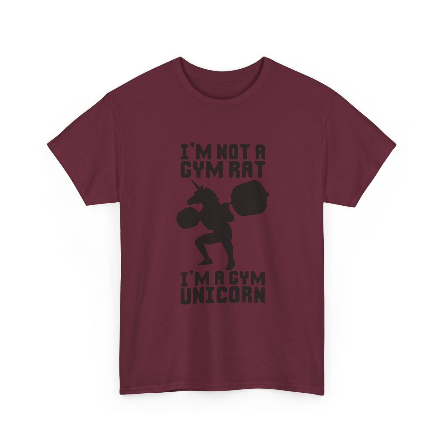 Gym Rat Shirt Funny Lifting Gear Workout Training Comedy Unisex Heavy Cotton Tee