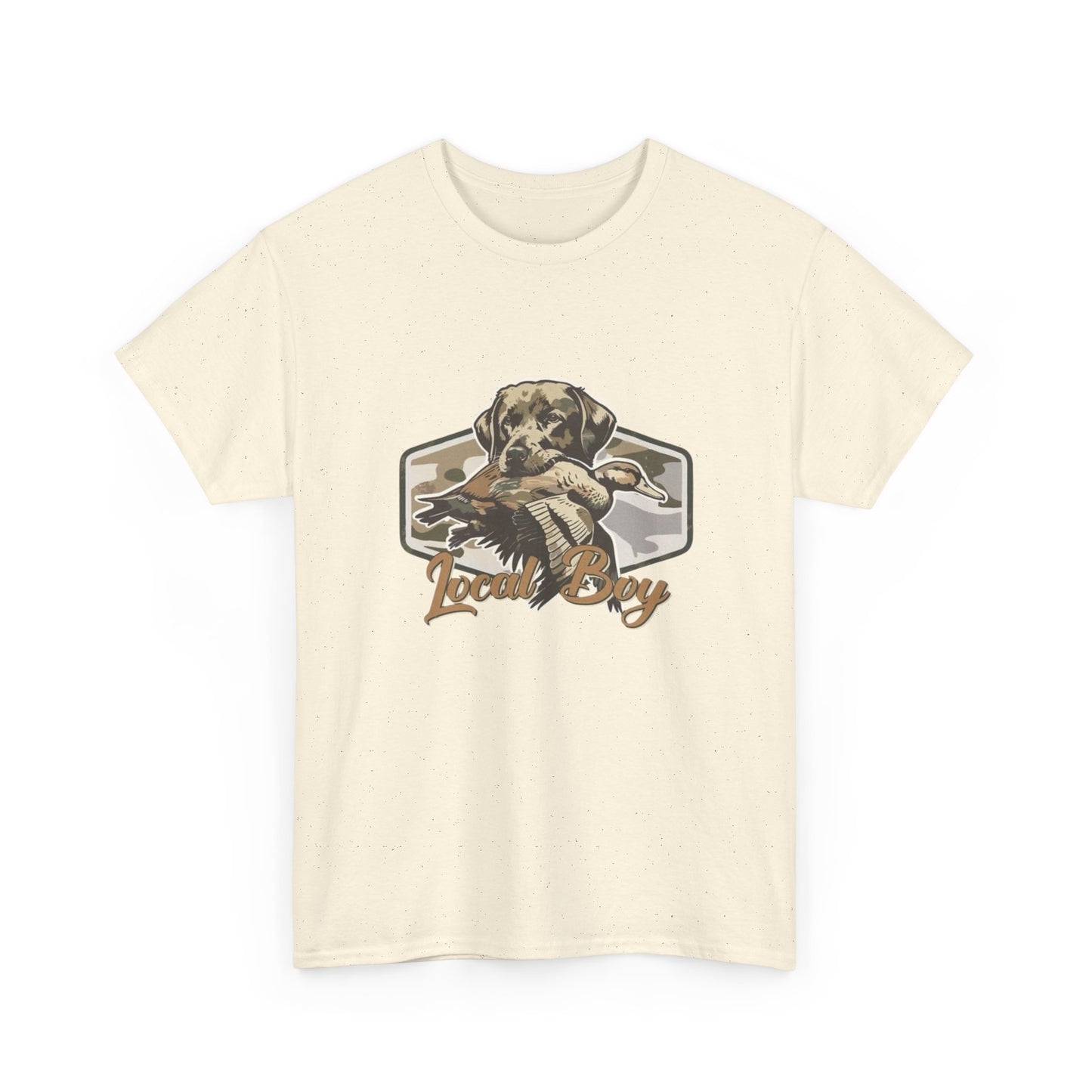 Local Boy Hunting Dog Graphic T Shirt Unisex Heavy Cotton Tee Gift