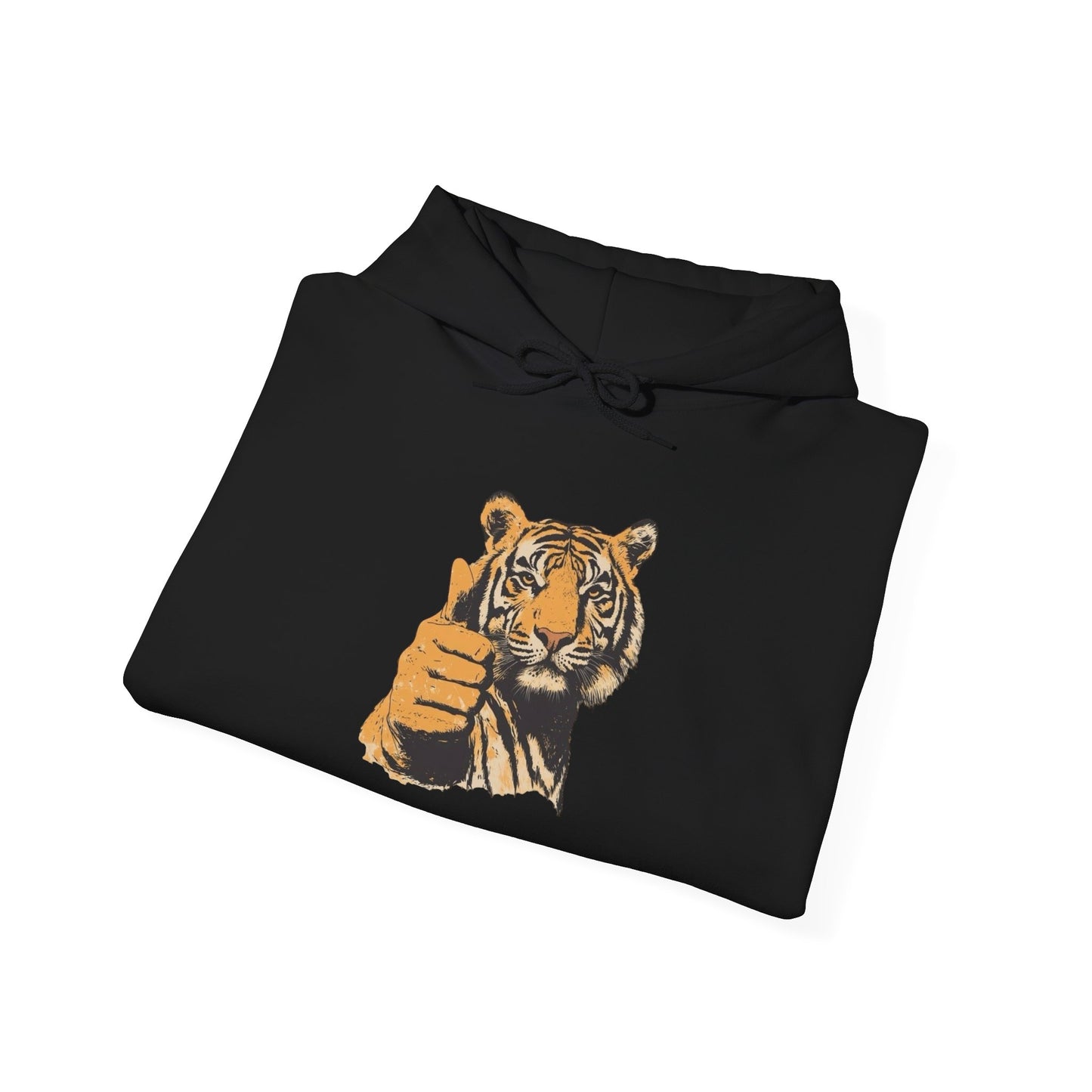 Tiger Thumbs Up Graphic Hoodie Unisex Heavy Blend™ Hooded Sweatshirt