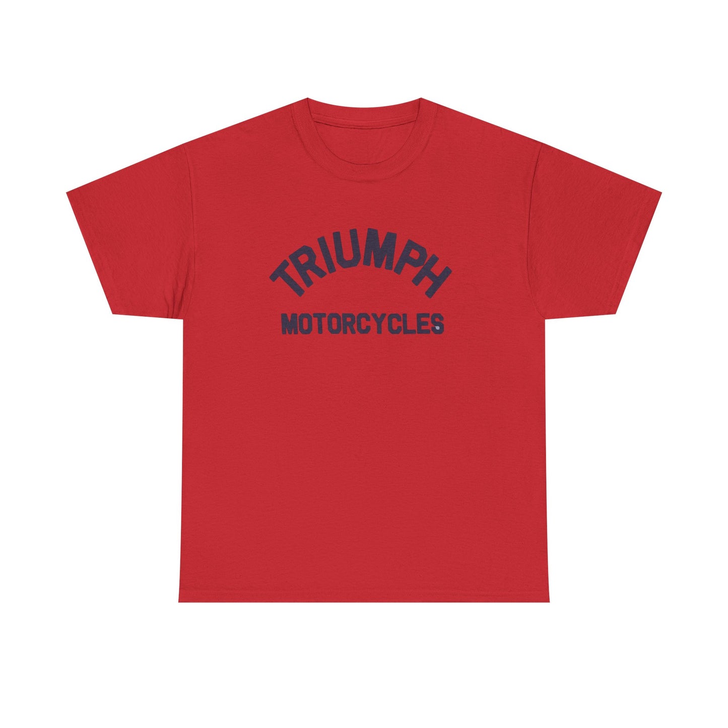 Triumph Motorcycles Tshirt Vintage Logo Classic Fit Unisex Heavy Cotton Tee