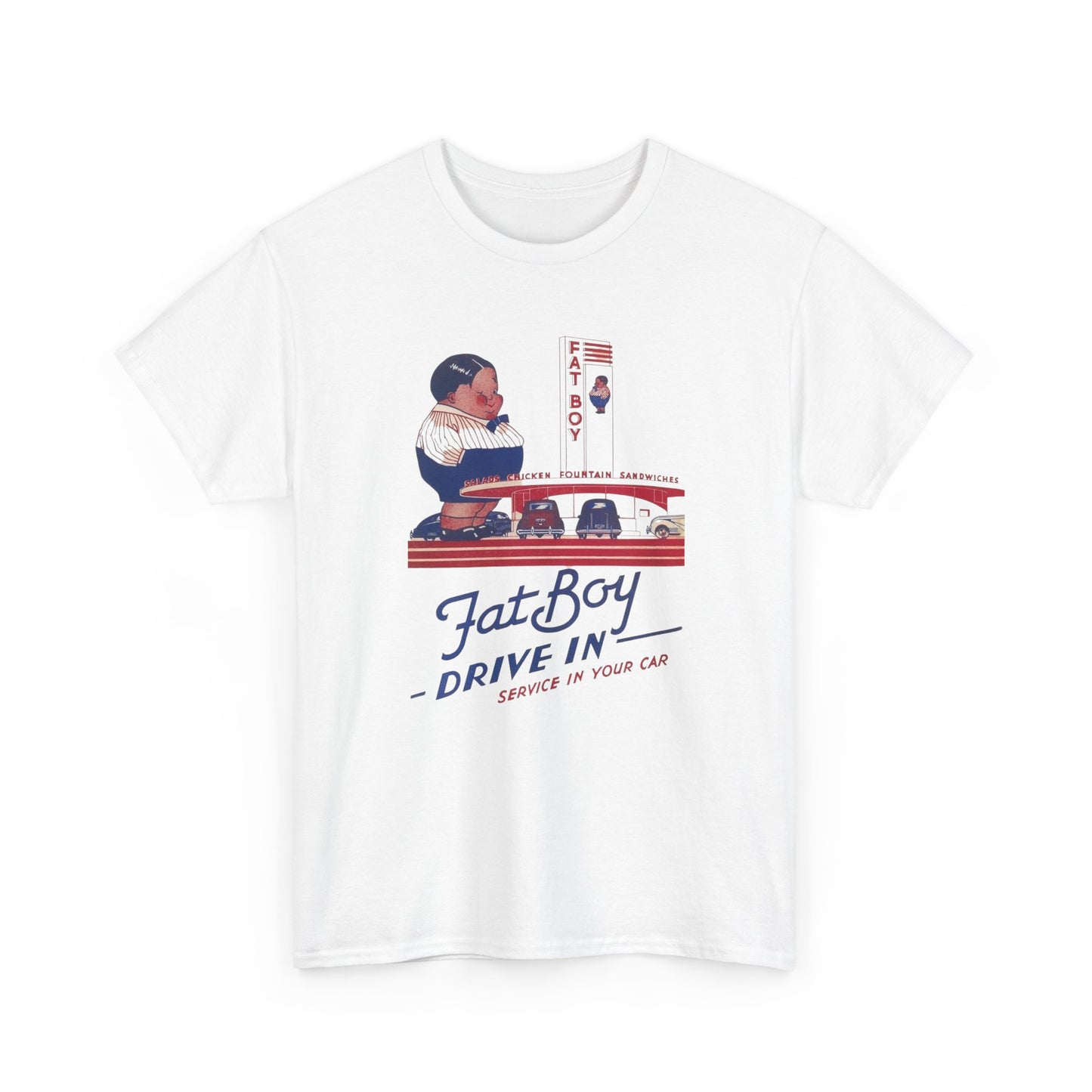 Fatboy Burger Vintage Graphic T Shirt NEW ADULT
