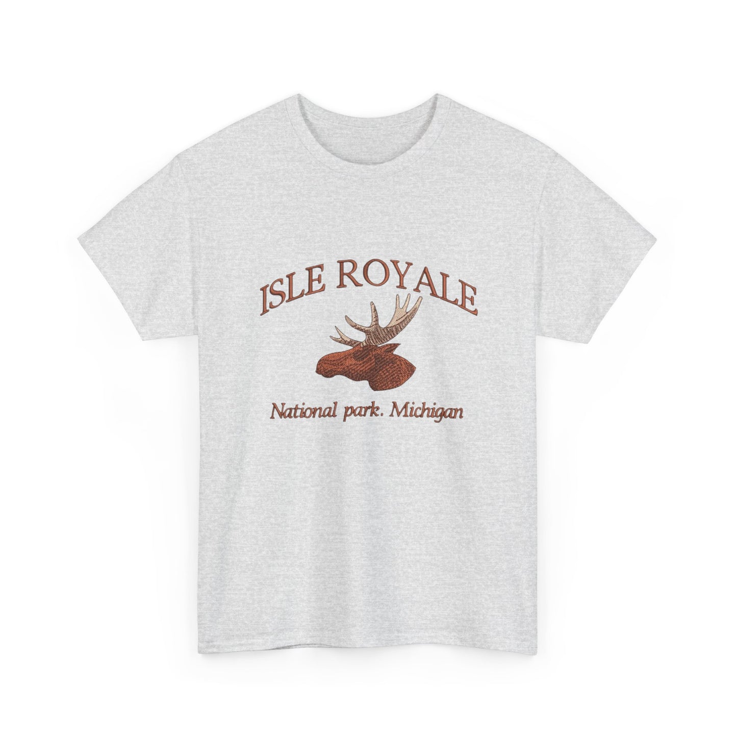 Isle Royale Michigan Graphic T Shirt NEW Unisex Heavy Cotton Tee