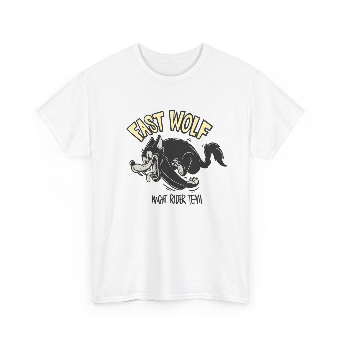 Fast Wolf Graphic T Shirt Unisex Heavy Cotton Tee GIFT NEW