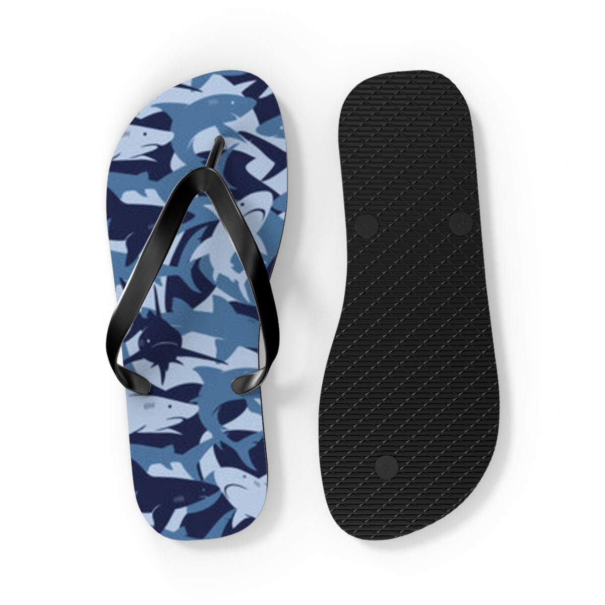 Sharks Summer Sandals, Beach Shoes, Vacation Flip Flops, Pool Slides