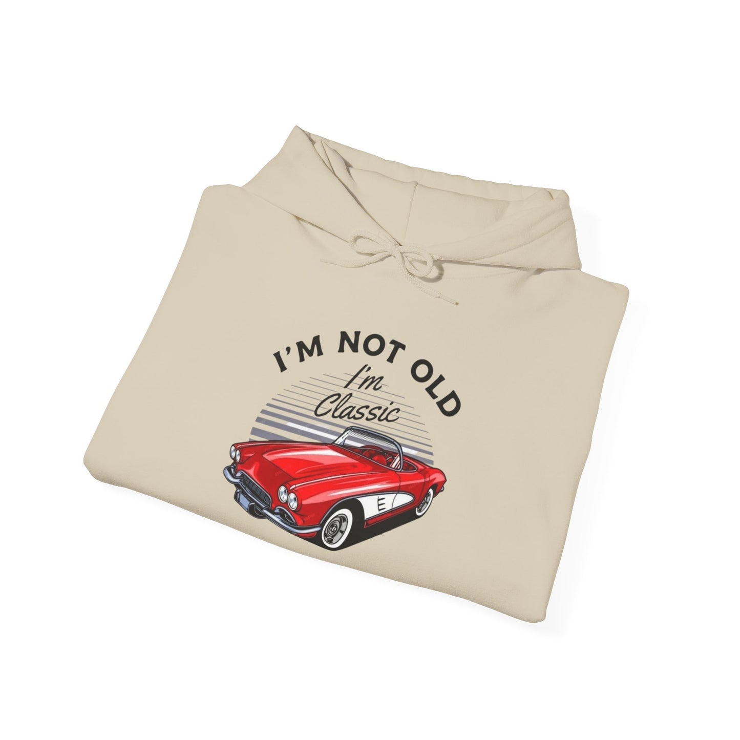Classic Corvette Retro Graphic Hoodie Unisex Heavy Blend™ Hooded Sweatshirt