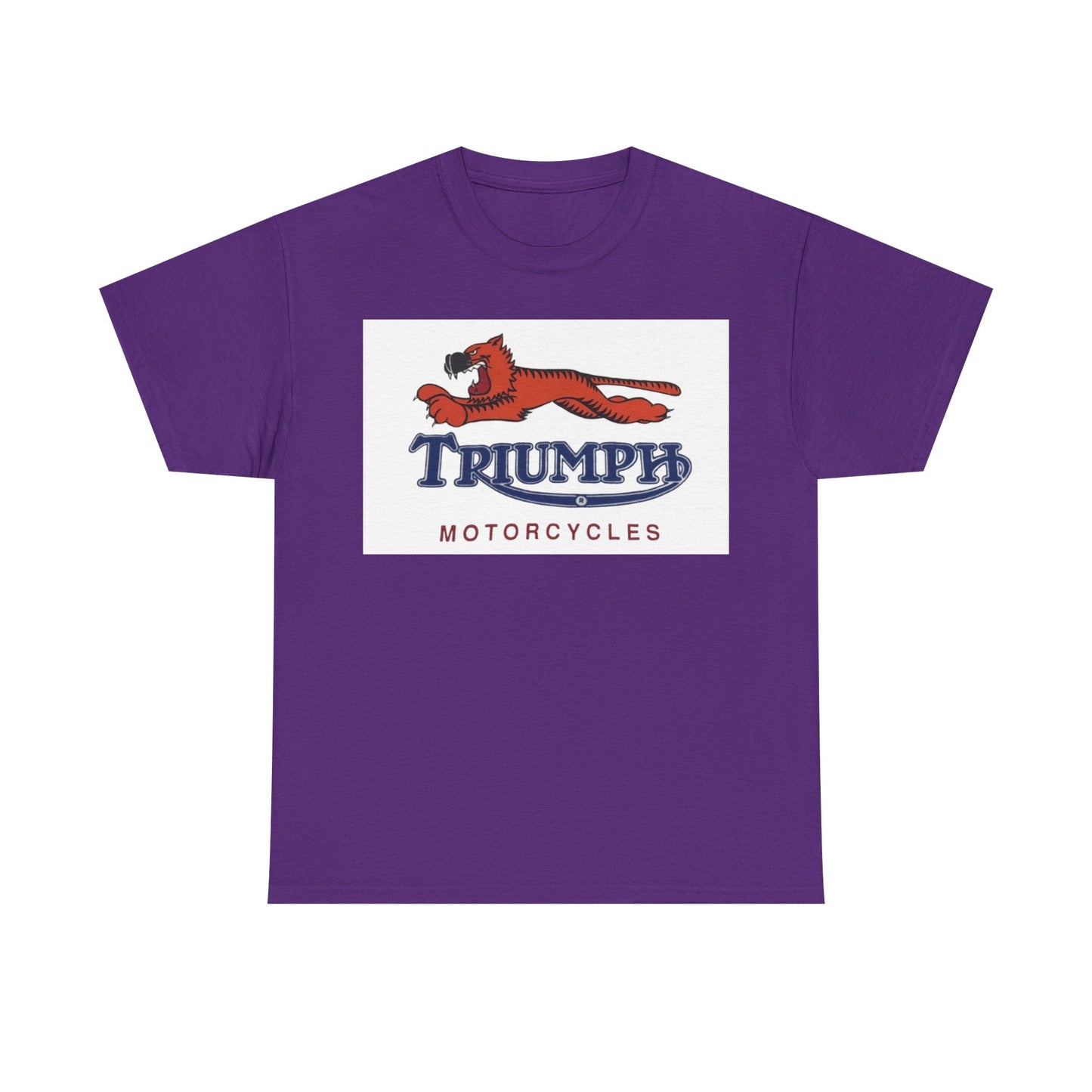 Triumph T-shirt vintage motorcycles nostalgia Tiger Unisex Heavy Cotton Tee