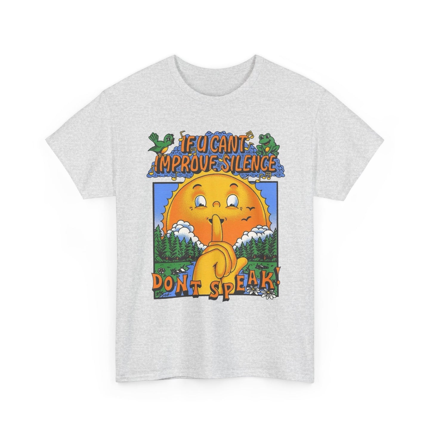Stay Silent T-Shirt NEW Gift Unisex Heavy Cotton Tee