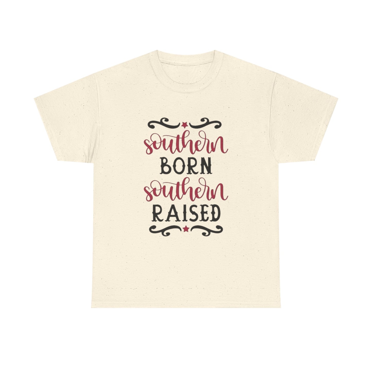 Southern Born Southern Raised Graphic T Shirt Unisex Heavy Cotton Tee Gift