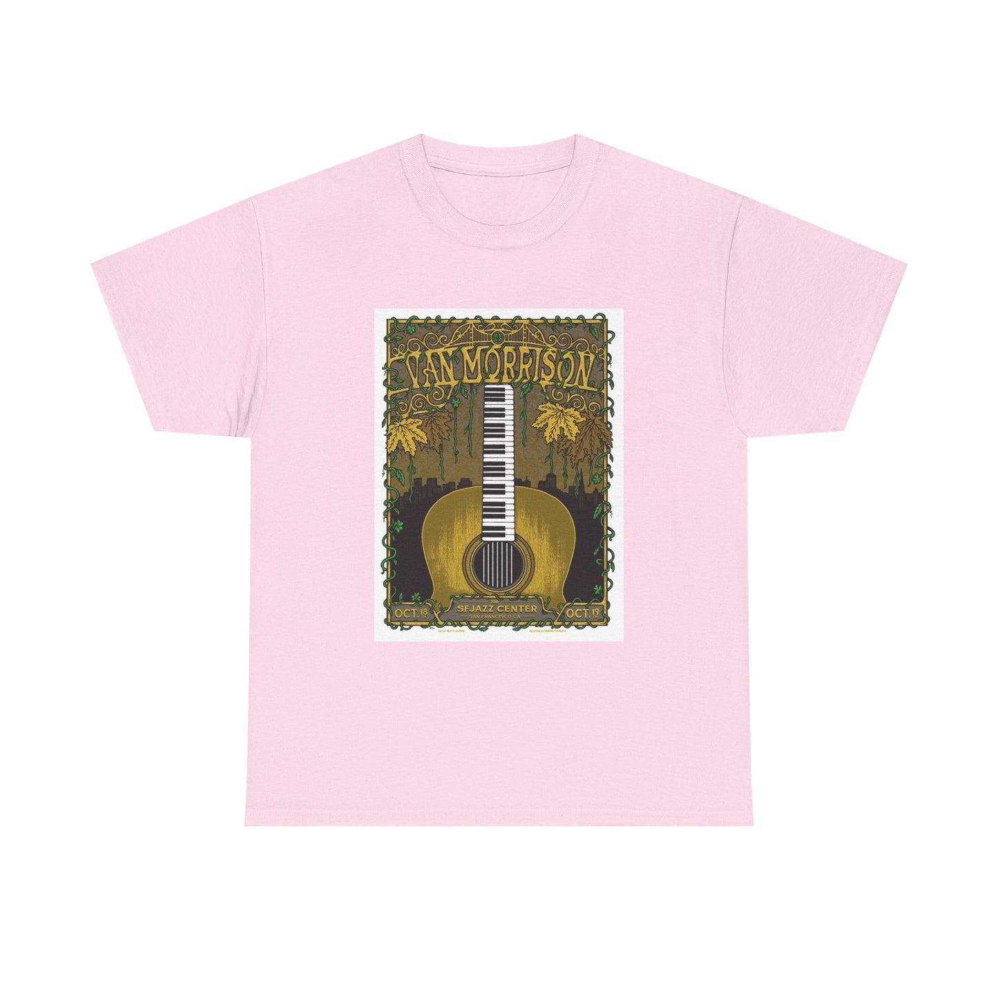 Van Morrison Tshirt Classic Rock Merch Graphic Retro Unisex Heavy Cotton Tee