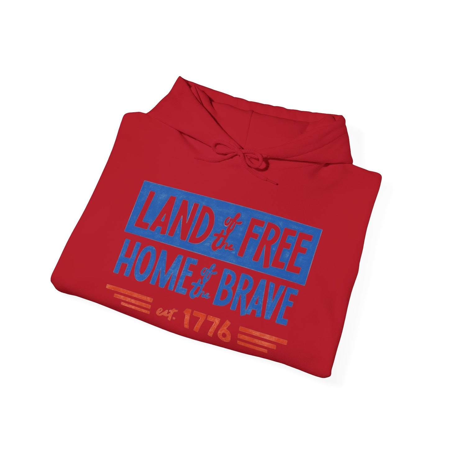 Land Of The Free Home Of The Brave USA Graphic Hoodie Unisex Hooded Sweatshirt