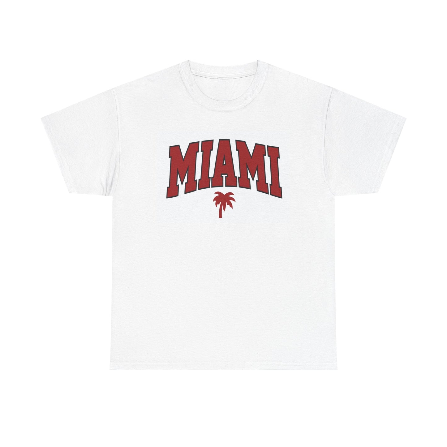 Miami Graphic T Shirt Vintage Retro Apparel Heavy Cotton Tee