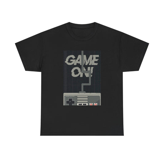 Game On N64 Super Controller Tshirt Gaming Console Unisex Heavy Cotton Tee