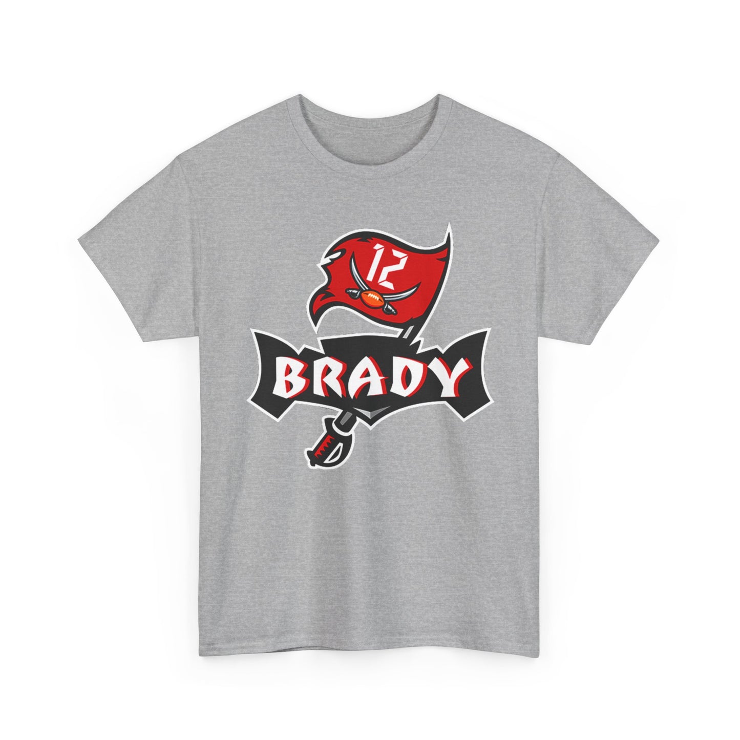 Tom Brady buccaneers T-shirt tb12 logo football Unisex Heavy Cotton Tee