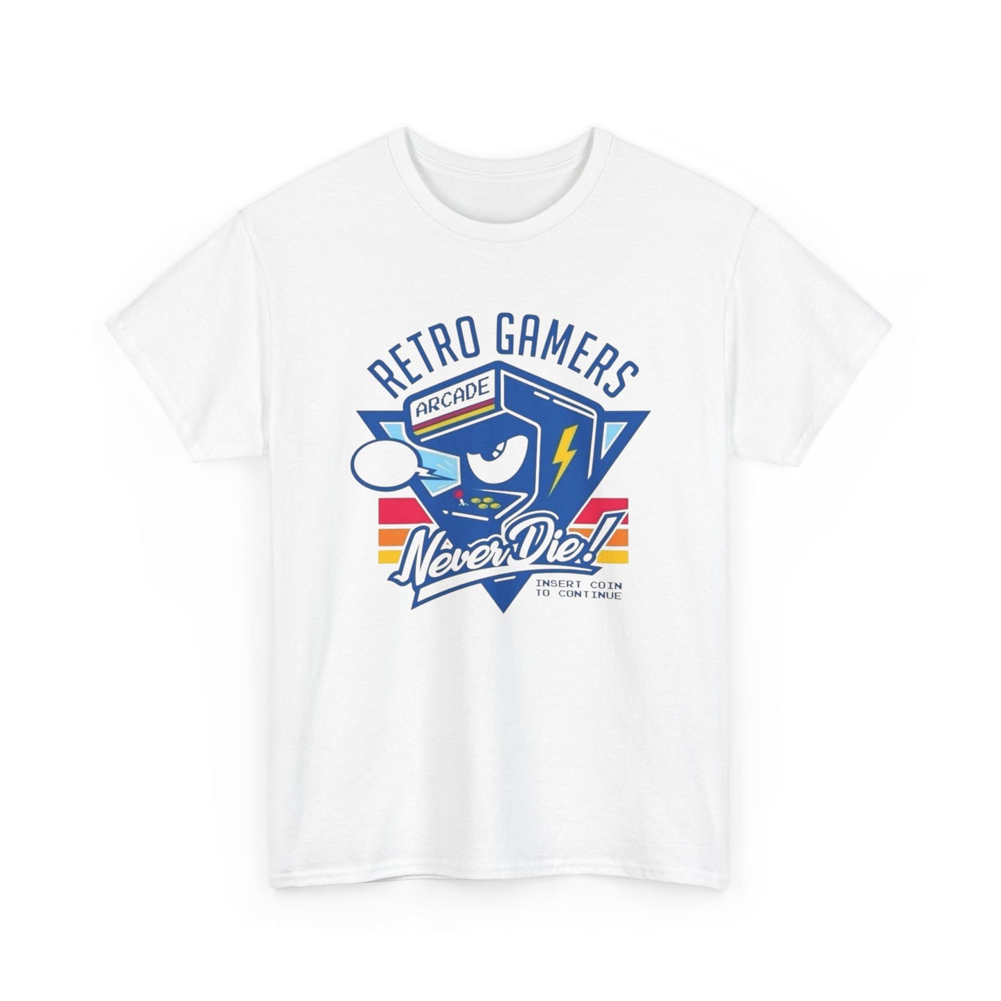 Retro Gamers Arcade Graphic T Shirt Men's Heavy Cotton Tee