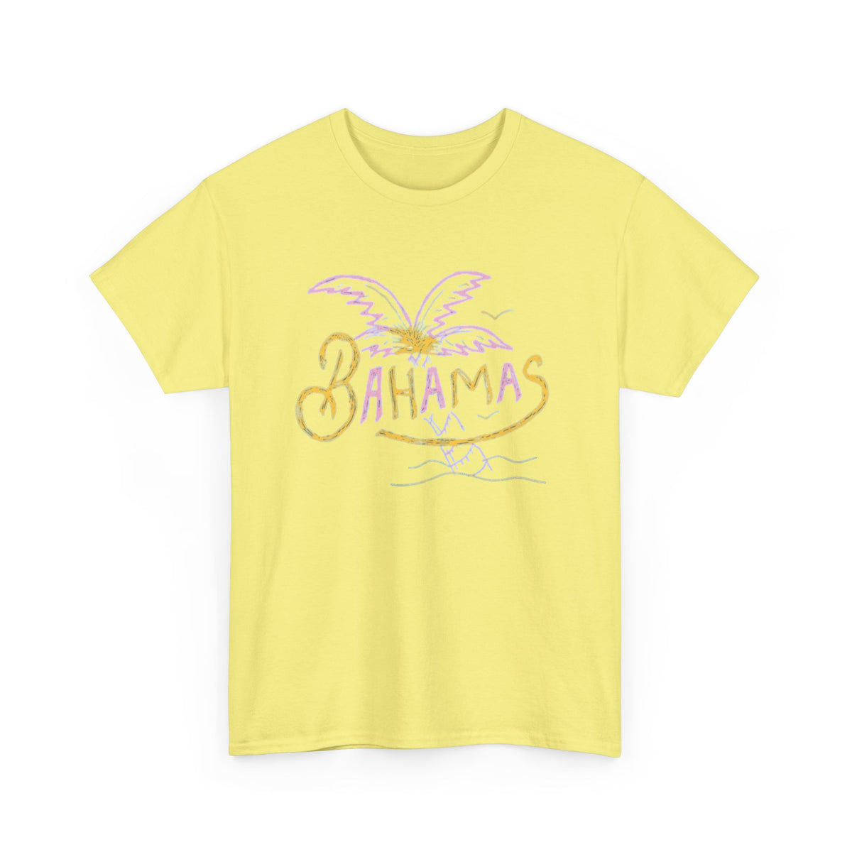 Bahamas Palm Tree Graphic T-Shirt Men's Graphic Tee