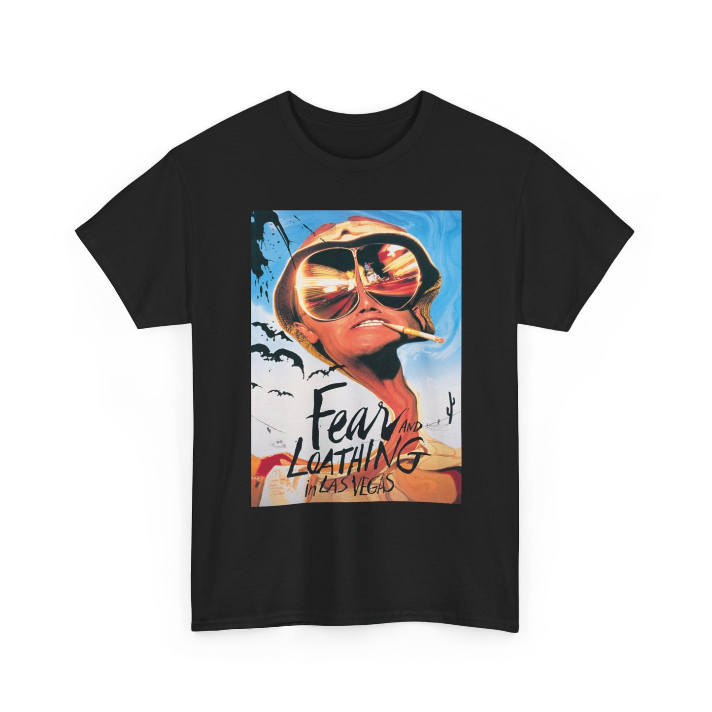 Fear And Loathing T Shirt Vintage Retro Movie Poster Unisex Heavy Cotton Tee