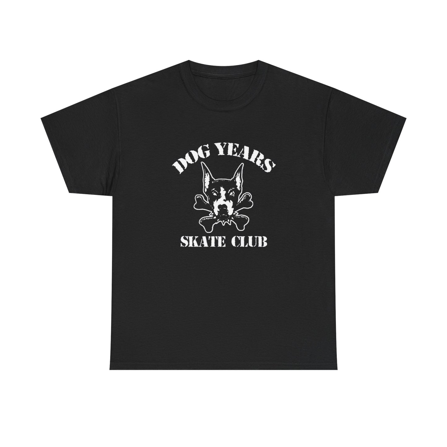 Dog Years Skate Club Graphic T Shirt Unisex Heavy Cotton Tee