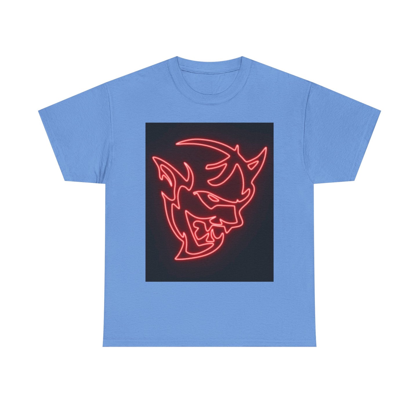 Dodge Demon Tshirt Hellcat Charger Logo Challenger Mopar Unisex Heavy Cotton Tee