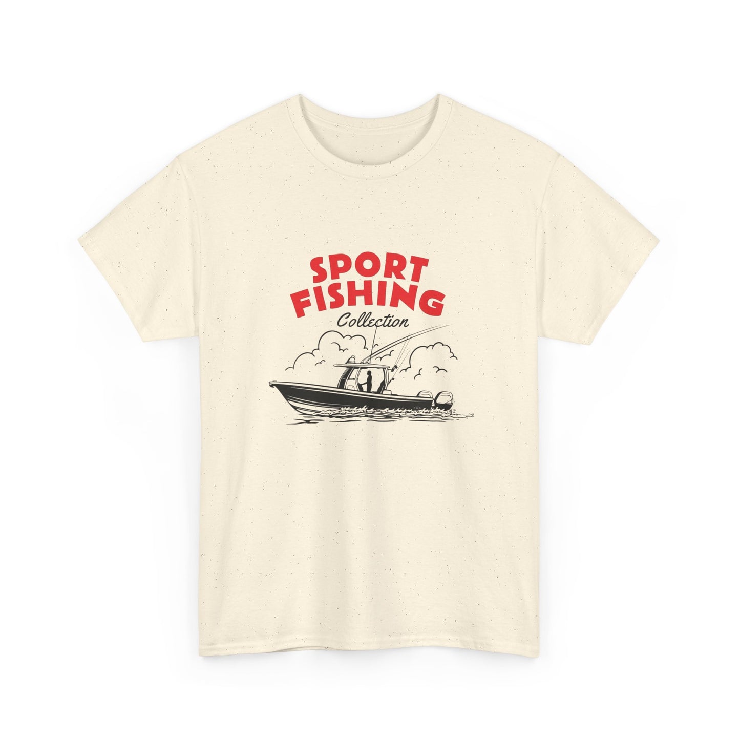 Sport Fishing Graphic T Shirt Unisex Heavy Cotton Tee