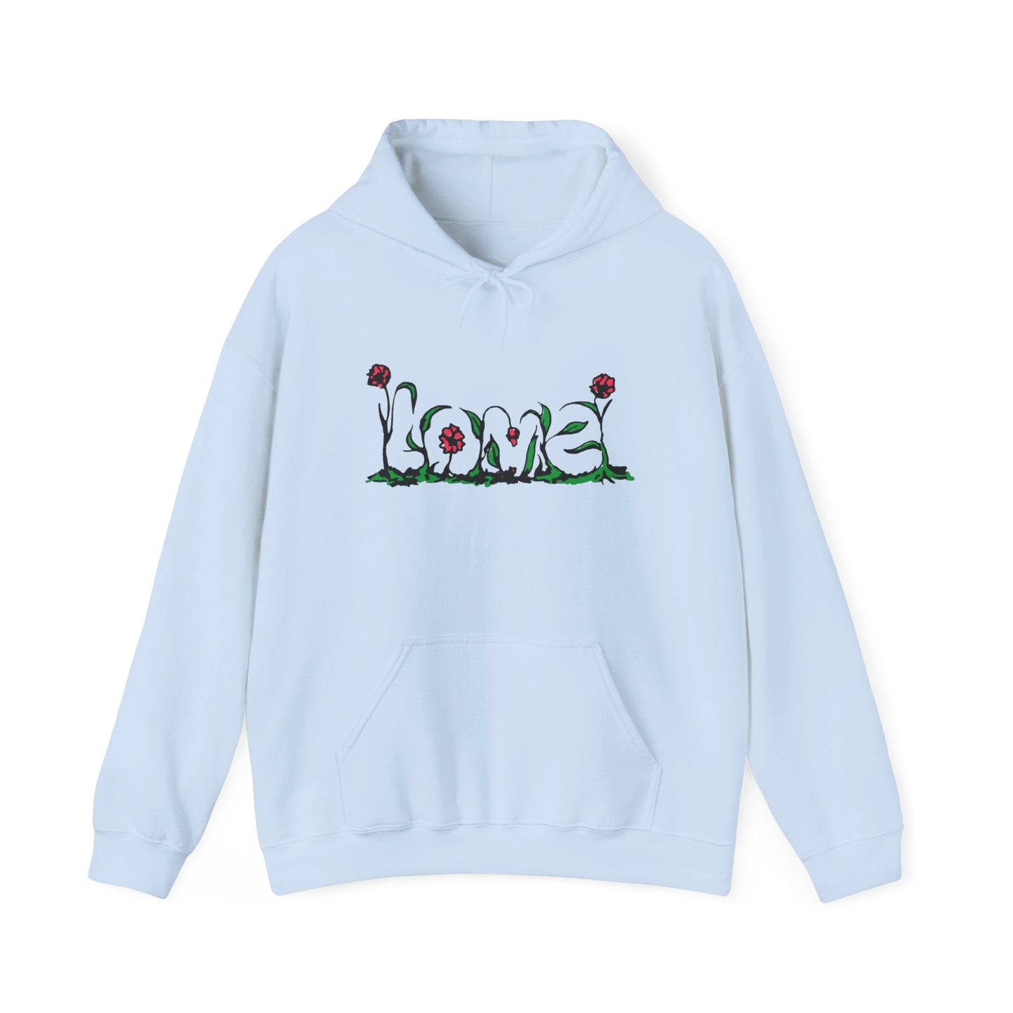 Love Roses Graphic Hoodie Unisex Heavy Blend™ Hooded Sweatshirt