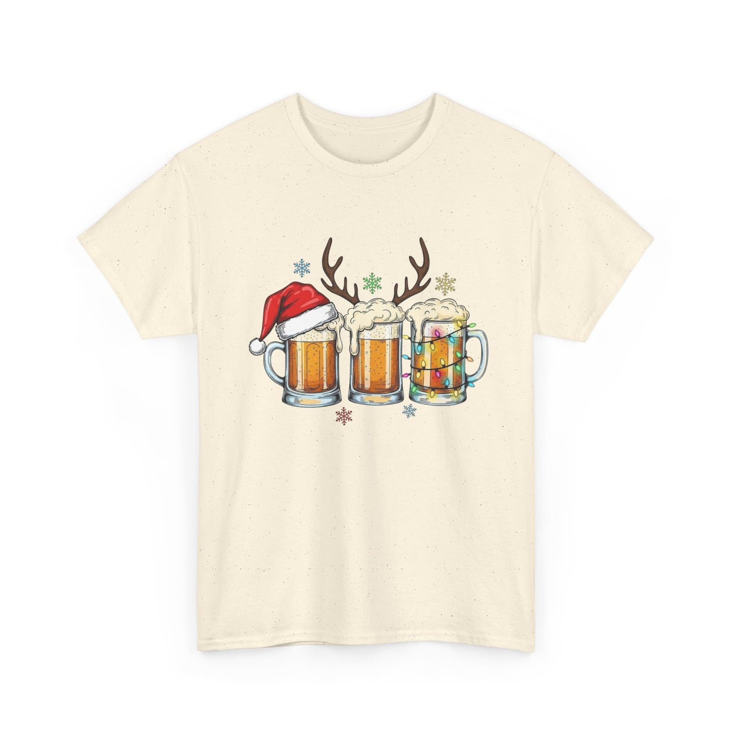 Christmas Beers Graphic T Shirt NEW ADULT