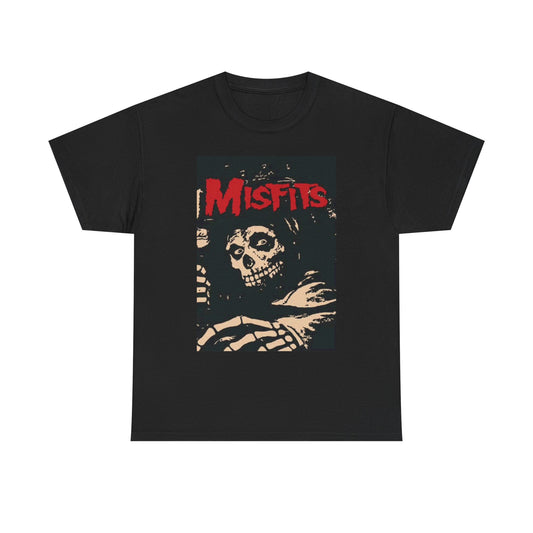 Misfits Graphic T Shirt Vintage Rock Band Poster Merch Unisex Heavy Cotton Tee