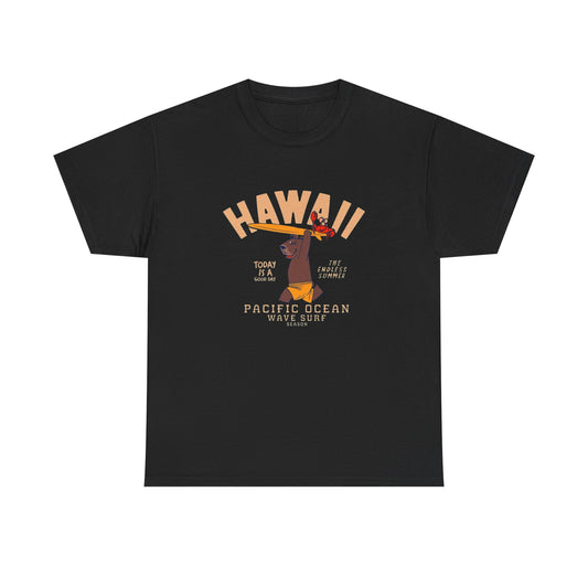 Hawaii Surfing Season Graphic T Shirt Unisex Heavy Cotton Tee Gift