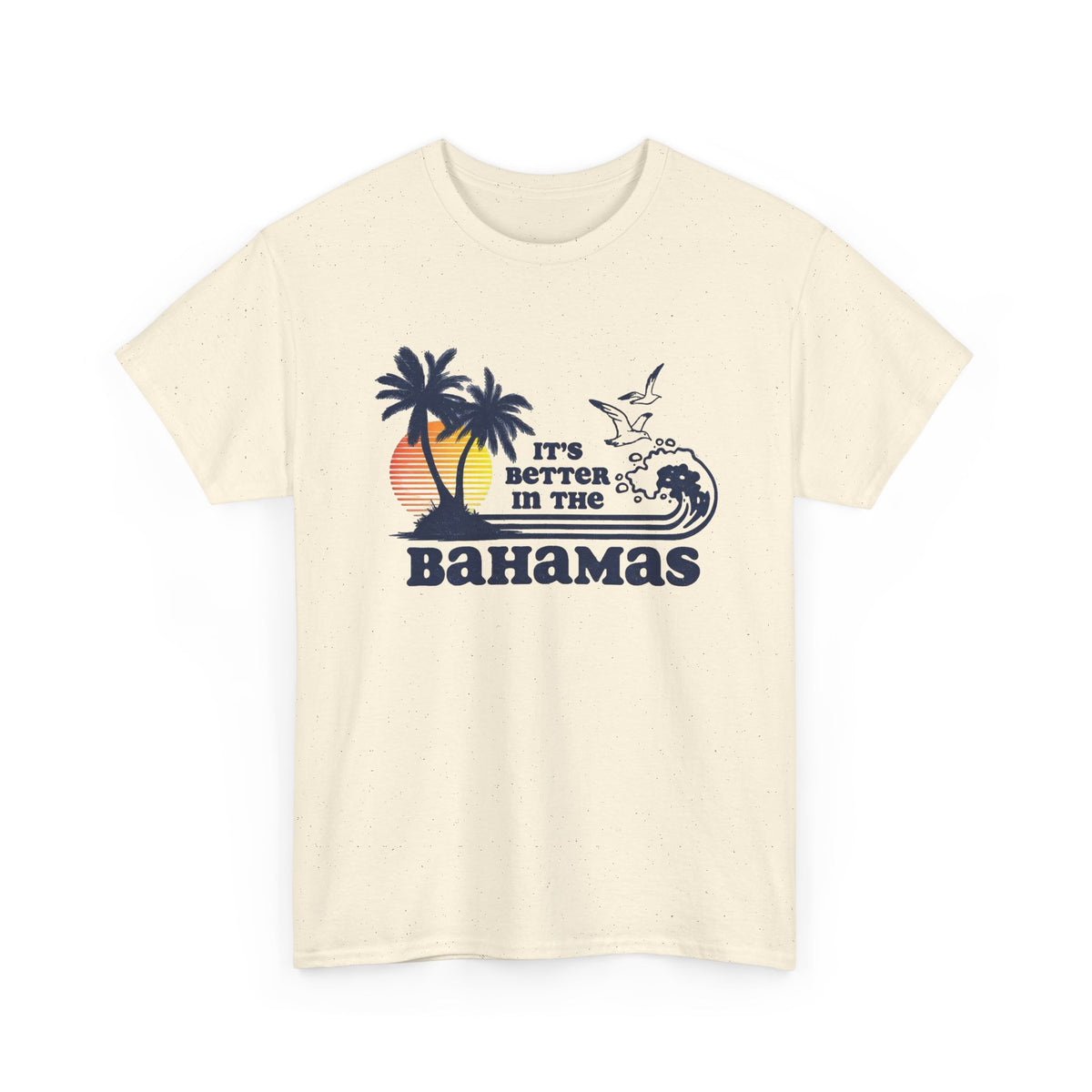 Bahamas Palm Tree Sunset Graphic T-Shirt Men's Graphic Tee
