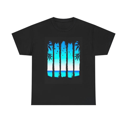 Hidden Surfing Spot Graphic T Shirt Retro Vacation Unisex Heavy Cotton Tee