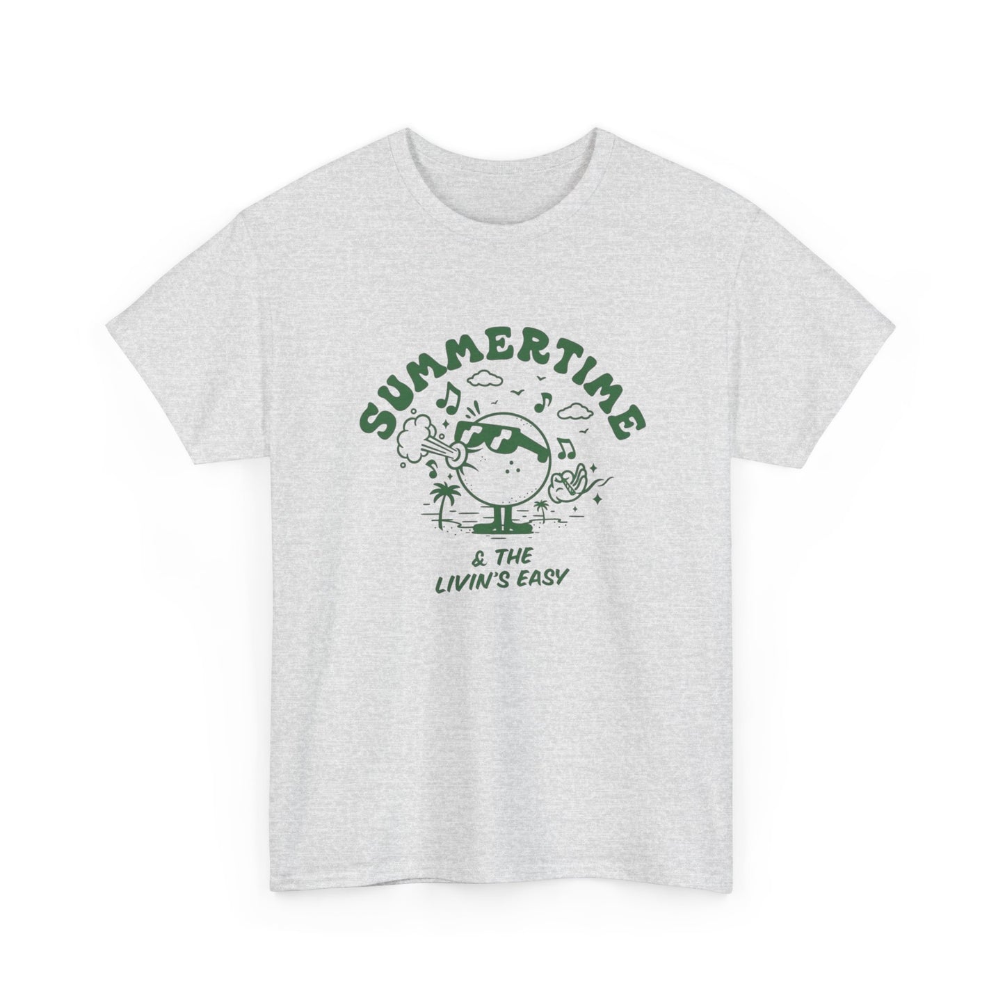 Summertime Livin Easy Graphic T Shirt Unisex Heavy Cotton Tee Gift