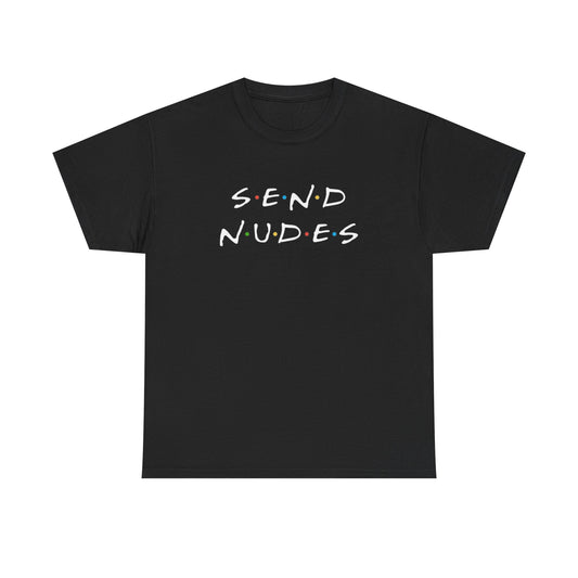 Send Nudes Funny Graphic T Shirt Unisex Heavy Cotton Tee