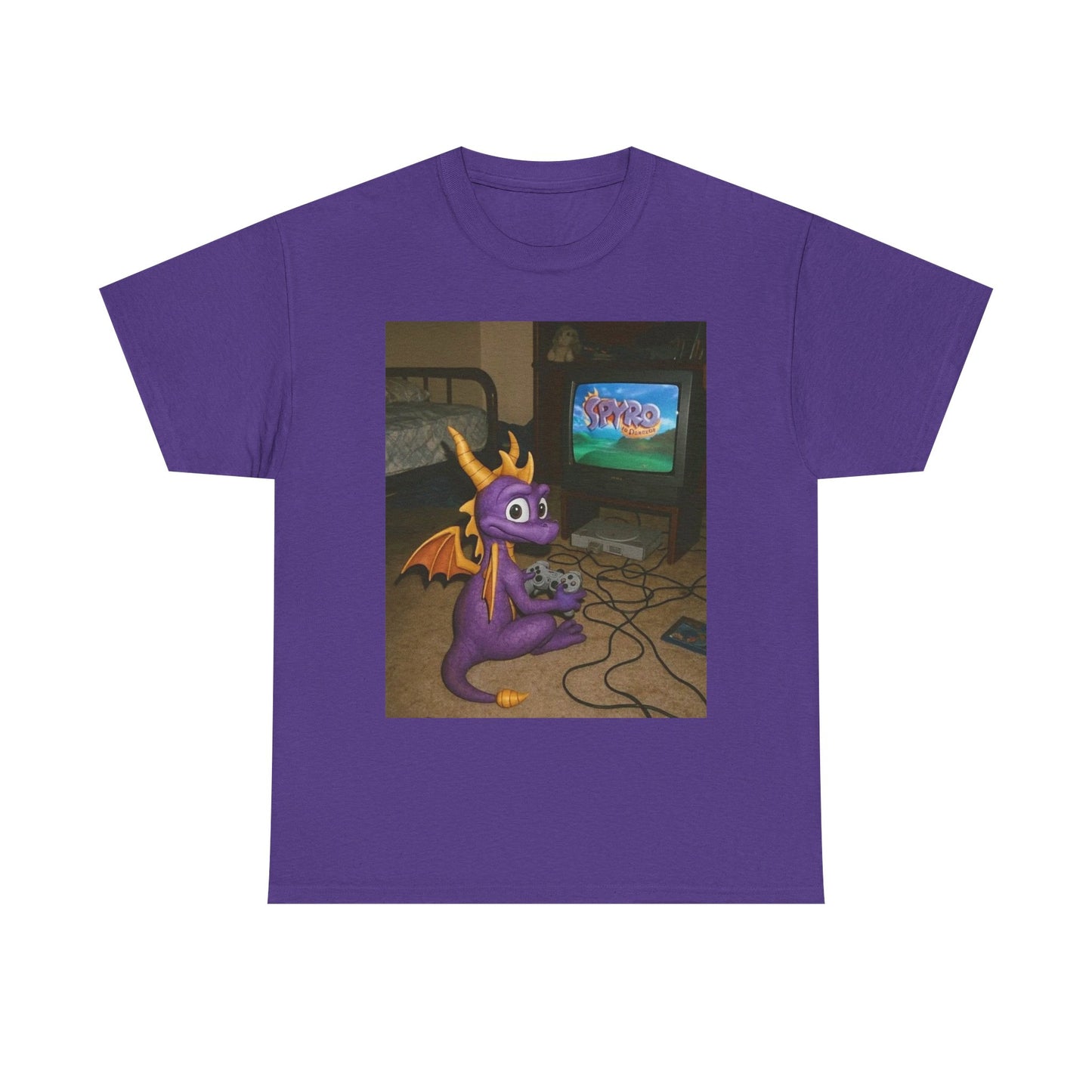 Spyro Graphic T Shirt Vintage Funny Gaming Unisex Heavy Cotton Tee