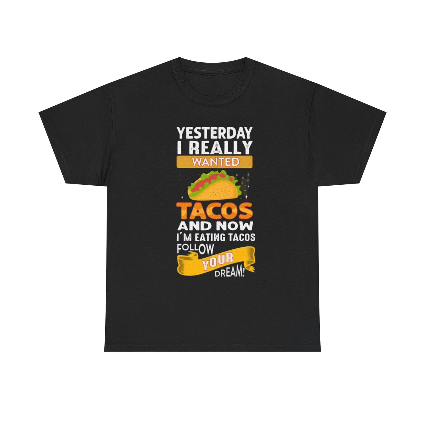 I Love Tacos Graphic T Shirt Funny Jokes Mexican Unisex Heavy Cotton Tee