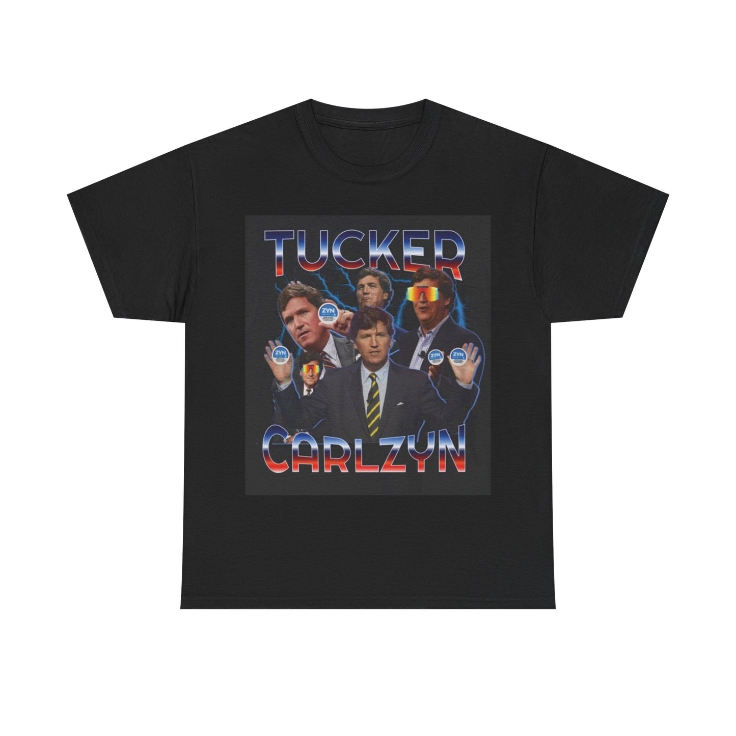 ZYN T-shirt tucker Carlson trump funny Rogan gift graphic retro Heavy Cotton Tee