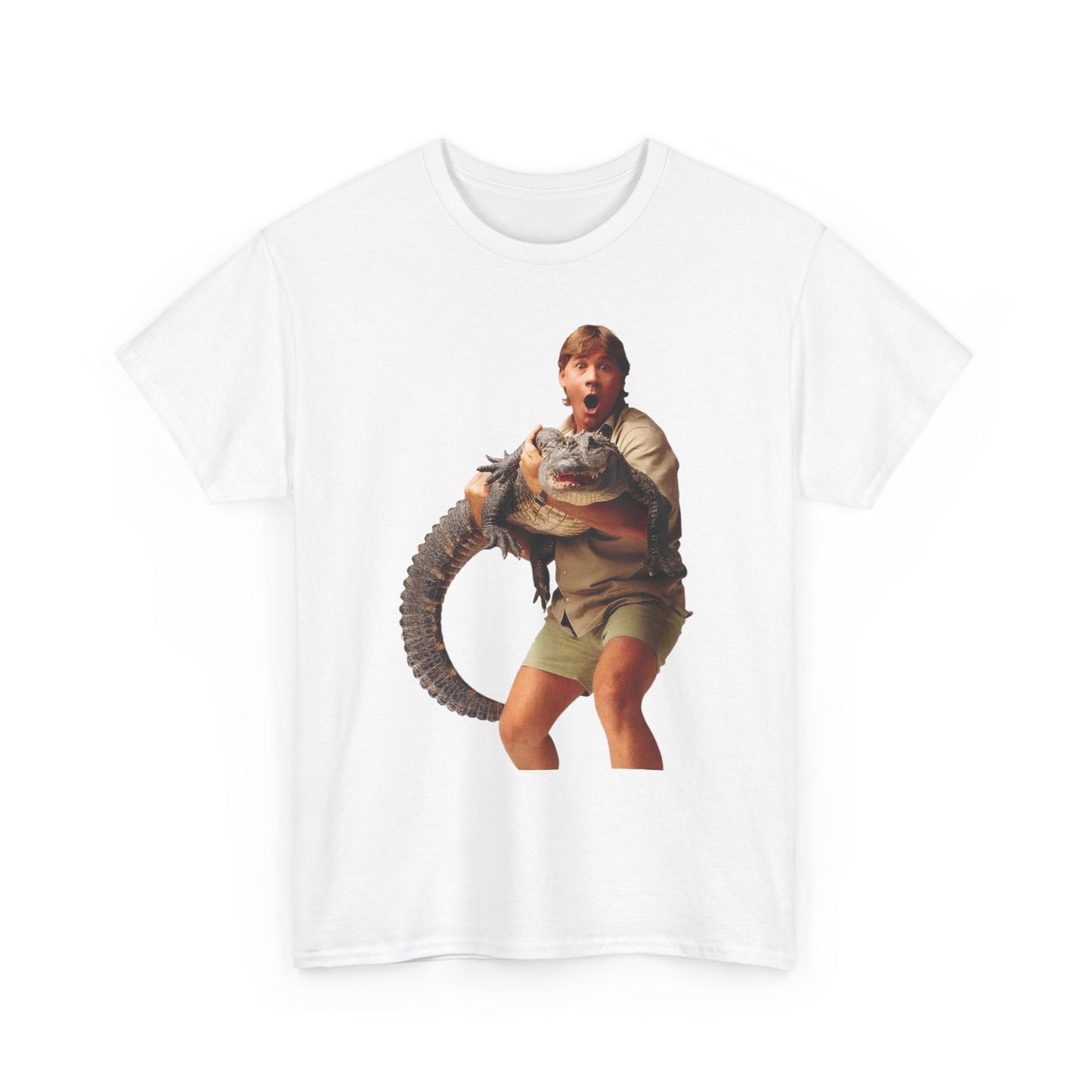 Crocodile Hunter Funny Retro 90's Graphic T Shirt Unisex Heavy Cotton Tee
