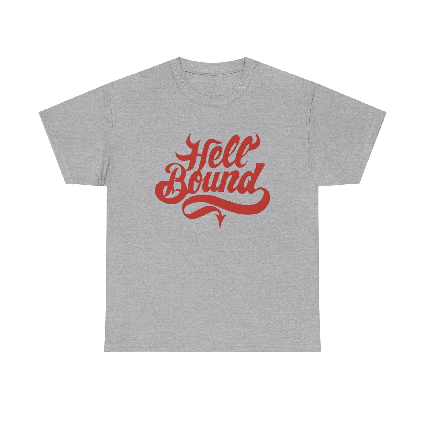 Whiskey Bent And Hell Bound Graphic T-Shirt Unisex Heavy Cotton Tee NEW