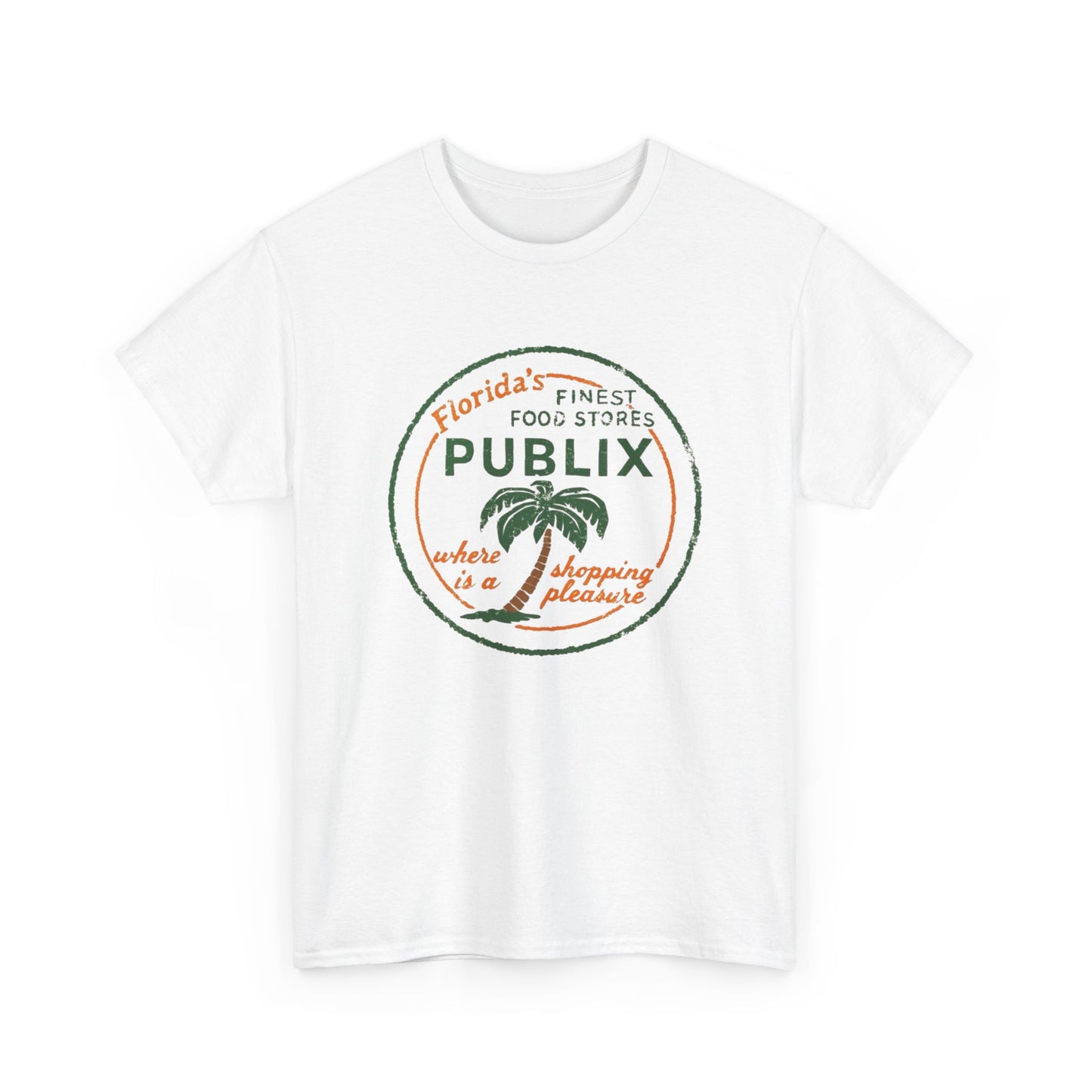Publix Florida Vintage Graphic T Shirt NEW Unisex Heavy Cotton Tee