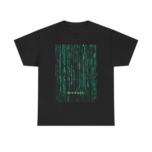 The Matrix Tshirt Vintage Movie Poster Keanu Reeves Retro Unisex Heavy Cotton